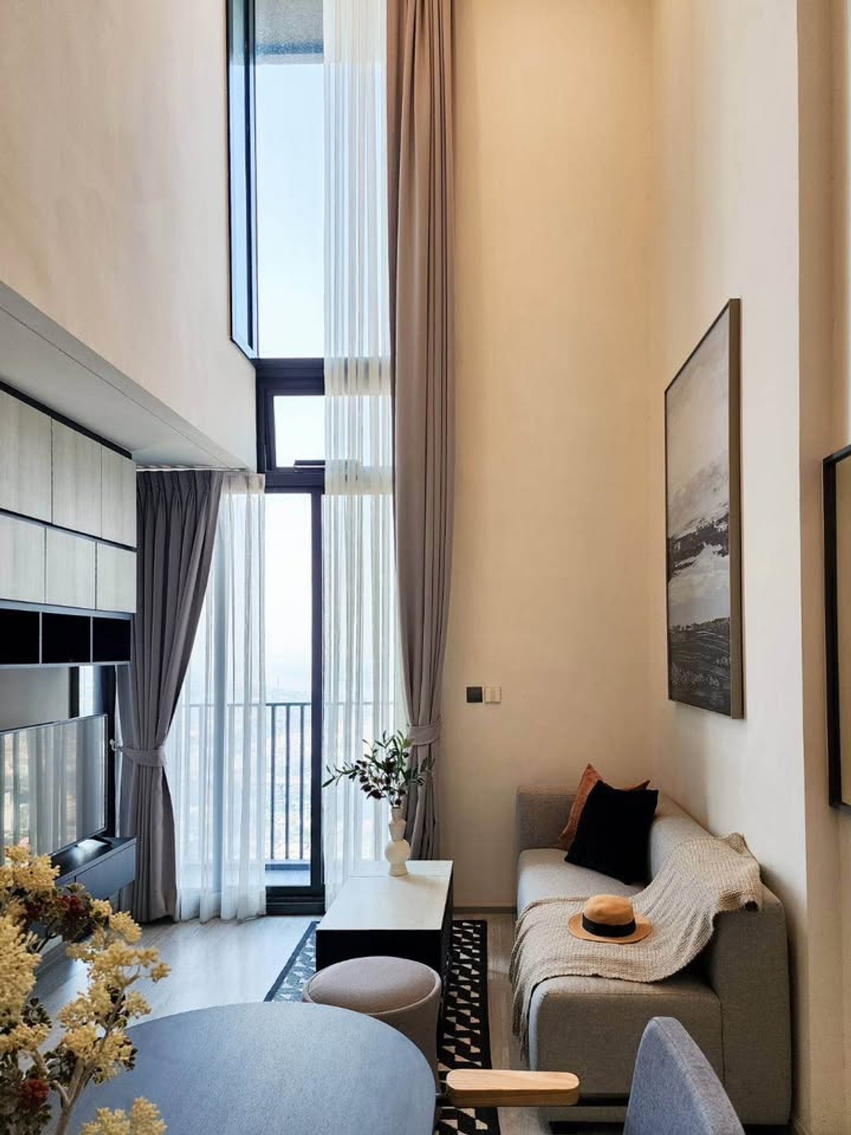 For RentCondoOnnut, Udomsuk : ✨🌿The Line Sukhumvit 101 (Duplex 1BR 43 Sqm.) | 30,000/M ✨🌿 BTS Punnawithi