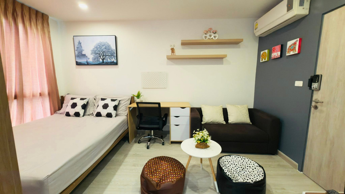 ให้เช่าคอนโดปิ่นเกล้า จรัญสนิทวงศ์ :  ⭐️ IDEO Mobi Charan - Interchange ⭐️ห้องสวยขนาด 22 ตร.ม. ตกแต่งอย่างดี เฟอร์นิเจอร์และเครื่องใช้ไฟฟ้าครบ