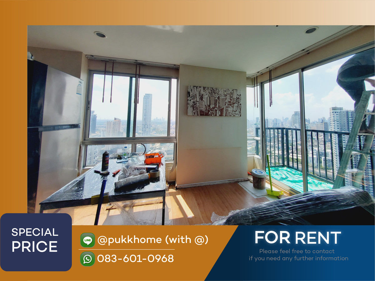 ให้เช่าคอนโดอ่อนนุช อุดมสุข : The Base Sukhumvit 77 ⭐️  ห้องรีโนเวทใหม่  วิวสวย ⭐️ Line :@pukkhome ( with @)