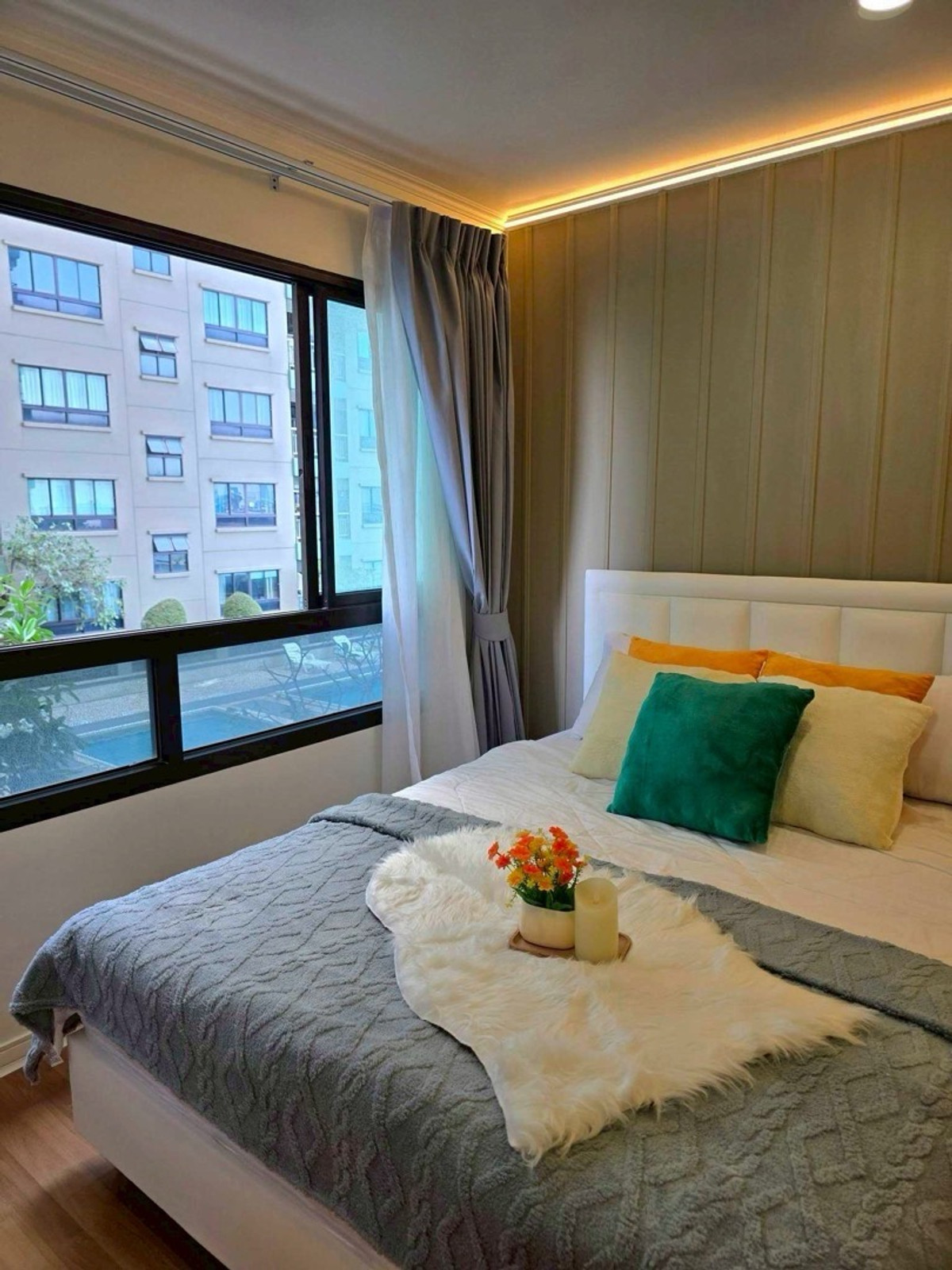 ขายคอนโดท่าพระ ตลาดพลู วุฒากาศ : 💙@condocurator 💙 ขาย Lumpini Place Ratchada - Thapra รีโนเวทใหม่ วิวสระว่ายน้ำ [PM4805]