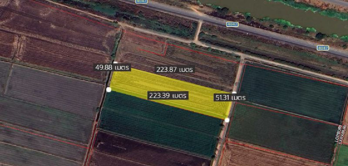 ขายที่ดินสระบุรี : ที่นา 7 ไร่ แปลงสวย ติดคลองชลประทาน ที่นาแปลงจัดรูป มีน้ำใช้ทั้งปี น้ำไม่ท่วม ตำบลบ้านกลับ อำเภอหนองโดน จังหวัดสระบุรี