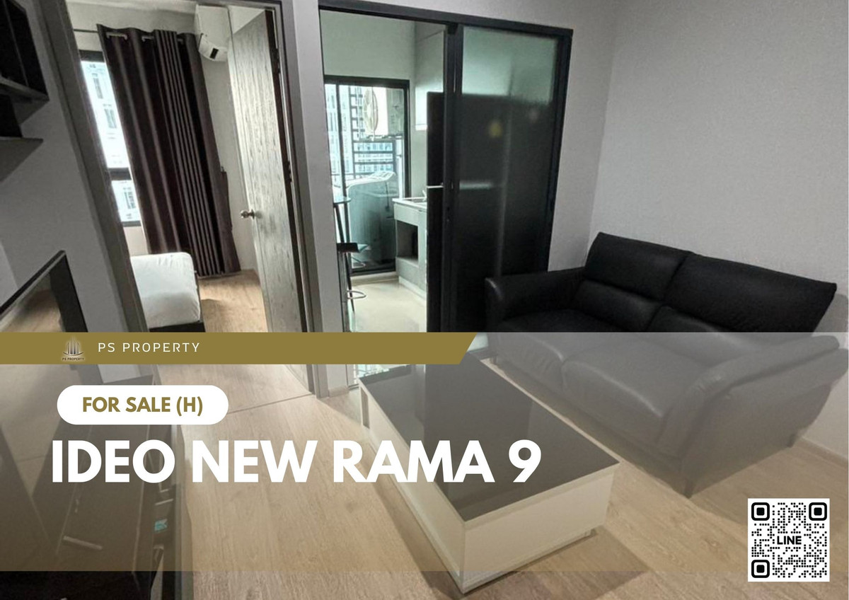 For SaleCondoRama9, Petchburi, RCA : Urgent Sale ✨ IDEO New Rama 9 ✨ Unobstructed view, fully furnished with appliances. Convenient location near MRT Ramkhamhaeng.