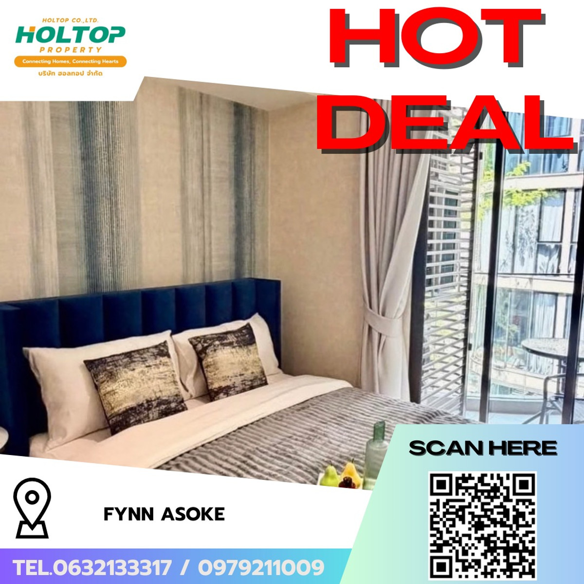 For RentCondoSukhumvit, Asoke, Thonglor : #R9576 🎉 090369 Condo for Rent: Fynn Asoke