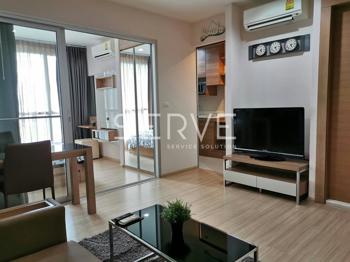 For RentCondoRatchadapisek, Huaikwang, Suttisan : 1 Bed Large Room  High Fl. 25+ City View Fully furnished Good Location Close To MRT Huai Khwang @  Rhythm Ratchada - Huai Khwang