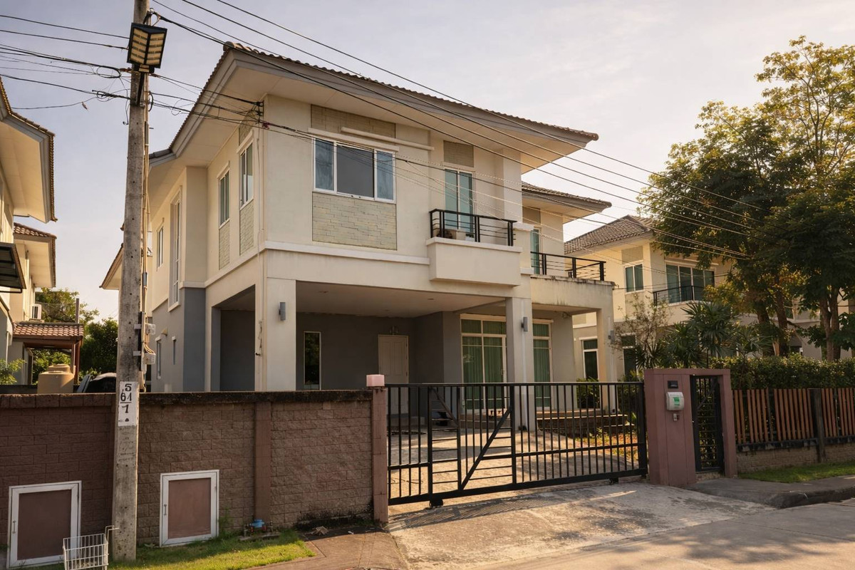For SaleHouse : 95536 - ขาย บ้านเดี่ยว The Plant บางแค หลังใหญ่ บนถนนเมนของหมู่บ้าน เนื้อที่ 60.2 ตรว. พื้นที่ใช้สอย 194 ตรม.
