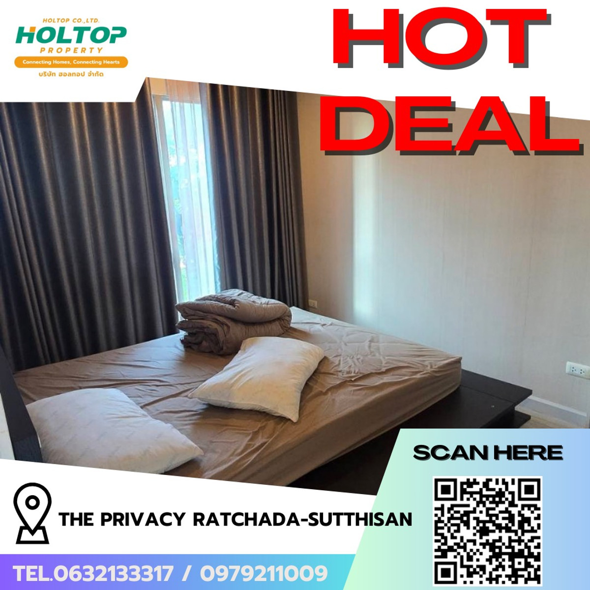 For SaleCondo : #R9577  🎉 ขายคอนโด The Privacy Ratchada-Sutthisan 
