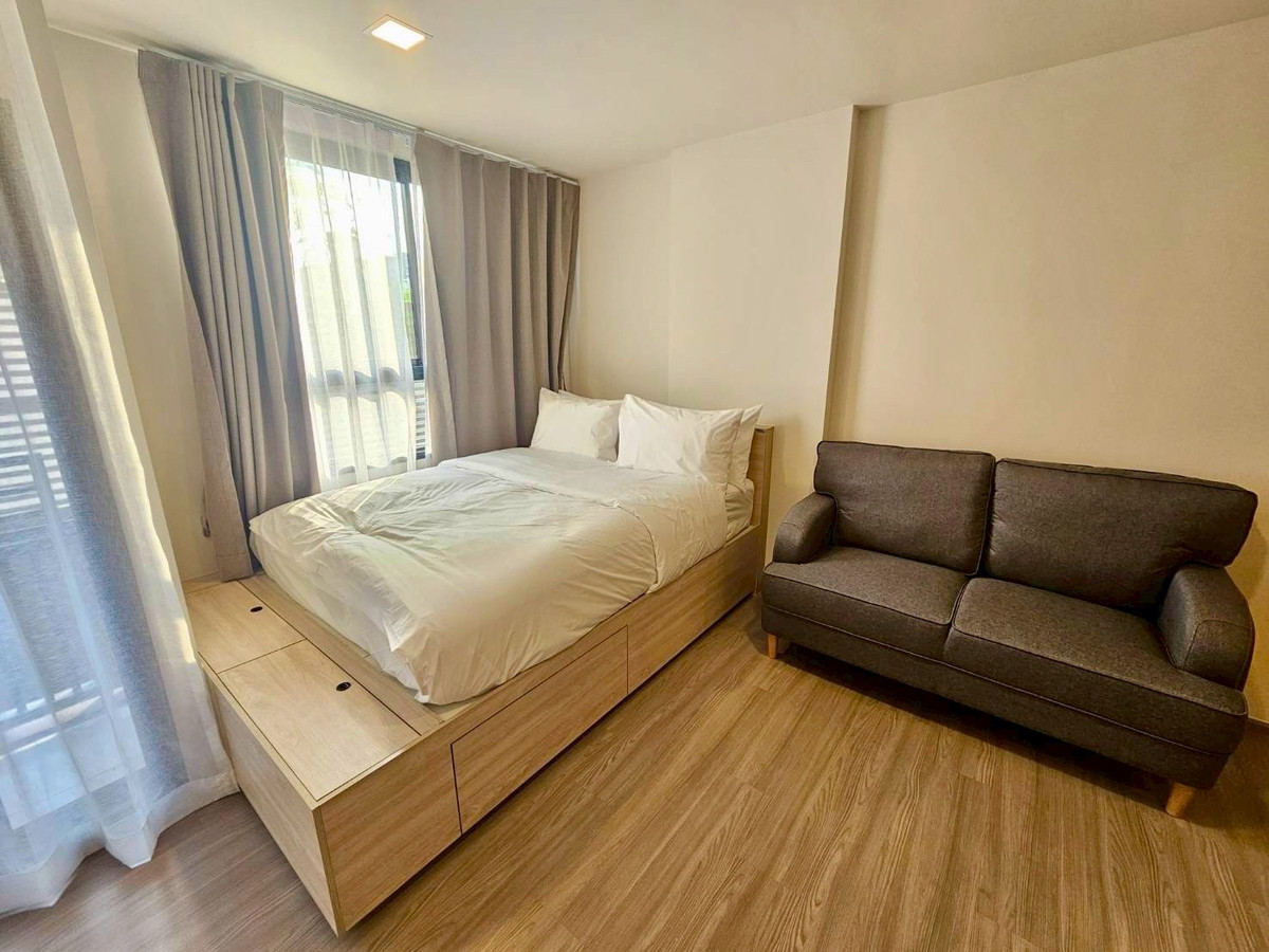 For RentCondoSamut Prakan,Samrong : 🔥Urgent for rent!🔥𝗧𝗵𝗲 𝗠𝘂𝘃𝗲 𝗦𝘂𝗸𝗵𝘂𝗺𝘃𝗶𝘁 𝟭𝟬𝟳 Condo allows pets, near BTS Bearing, fully furnished, ready to move in.
