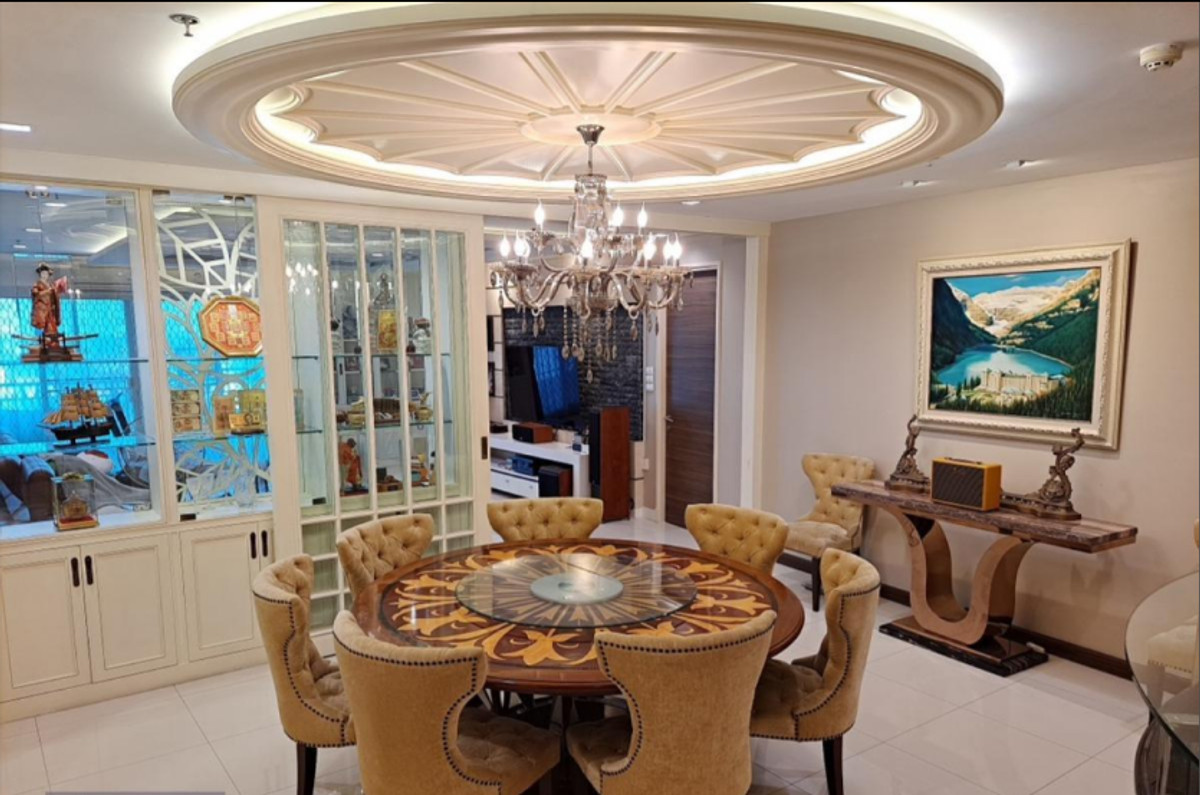 For RentCondoRama3 (Riverside),Satupadit : Condo for rent, Supalai Prima Riva, 3 bedrooms, 246 sq m., near BTS Surasak, near Central Plaza Rama 3.