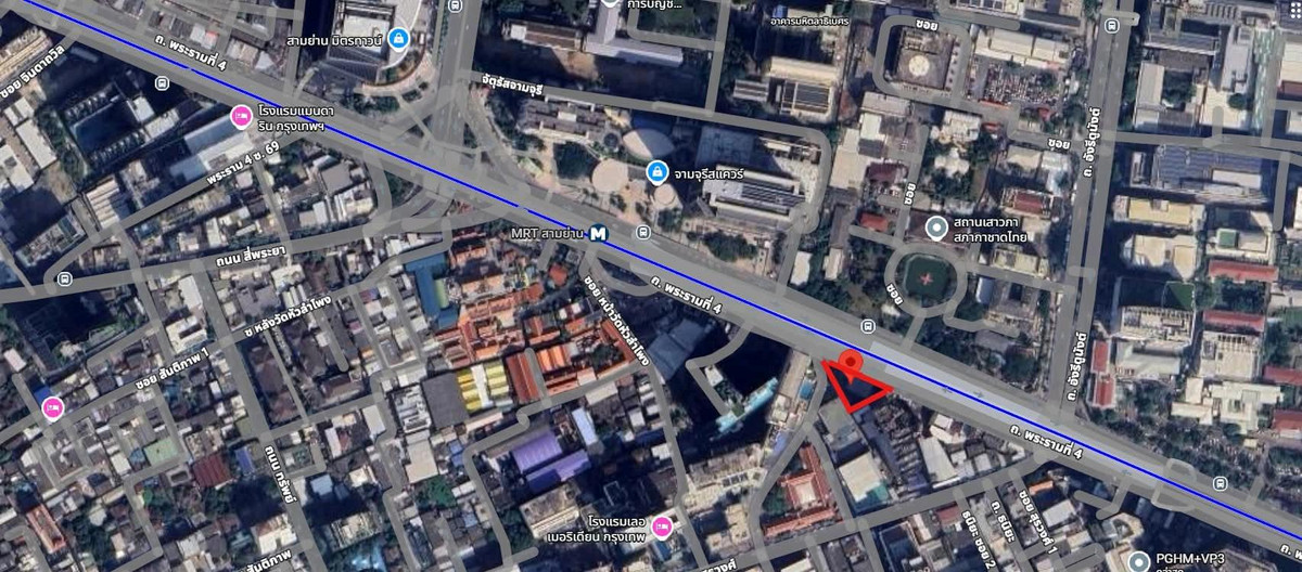 For RentLandKhlongtoei, Kluaynamthai : 🔥🔥🔥Land next to Rama 4 Road✨ near MRT Samyan 300 m.🚅🚅🚅