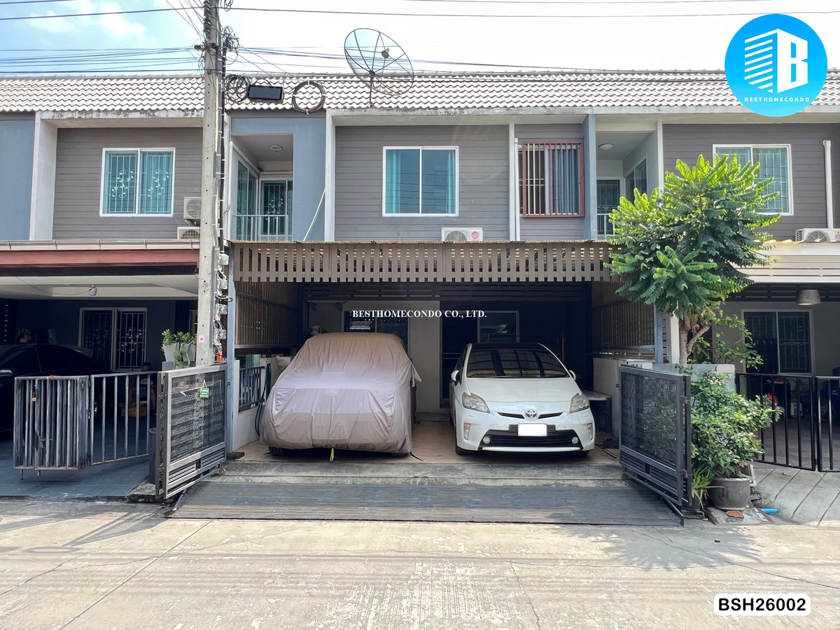 For SaleTownhomeBangna, Bearing, Lasalle : Townhome 20 sq m. 3 bedrooms, 2 bathrooms, The Color Bangna Km.10.