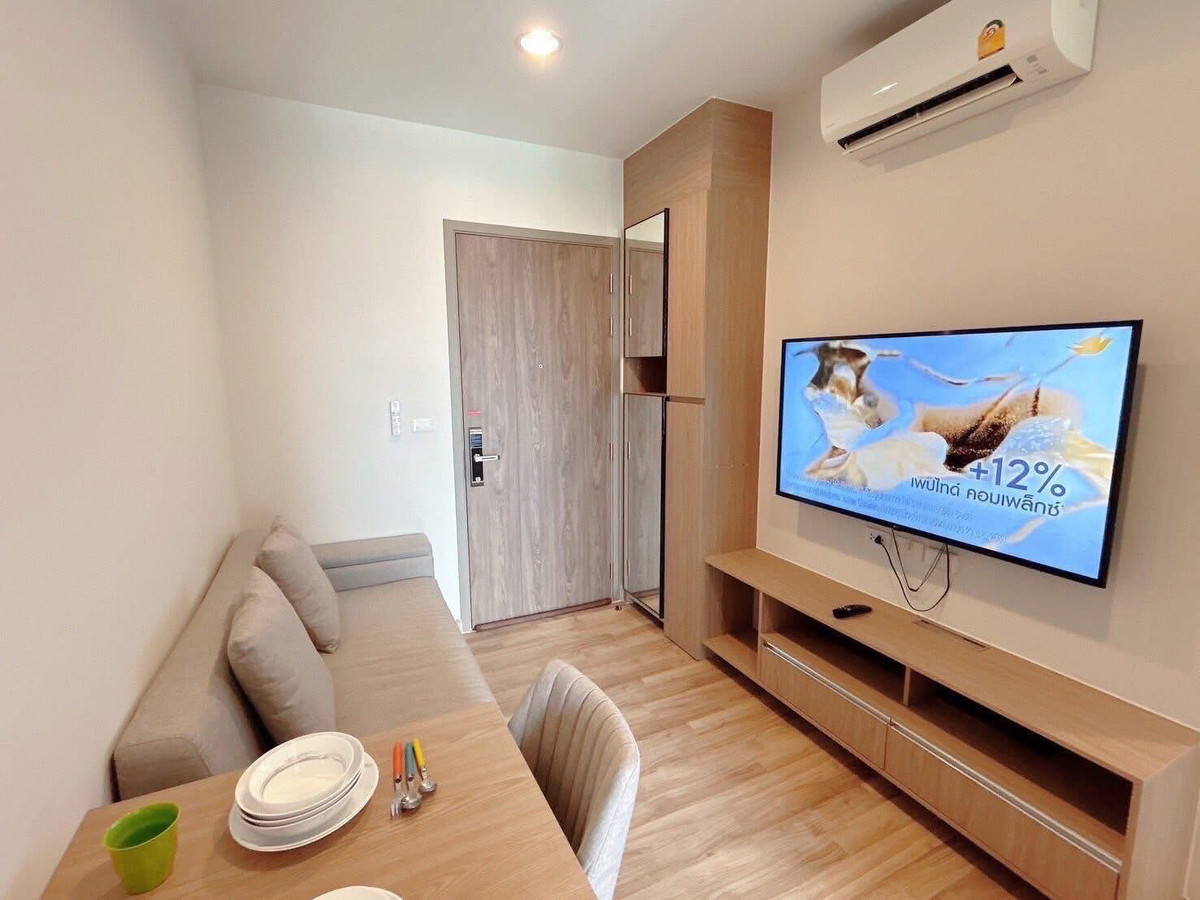 For RentCondoBangna, Bearing, Lasalle : For Rent 📍 Niche Mono Sukhumvit - Bearing 📍 Near BTS Bearing. Fully furnished with appliances.