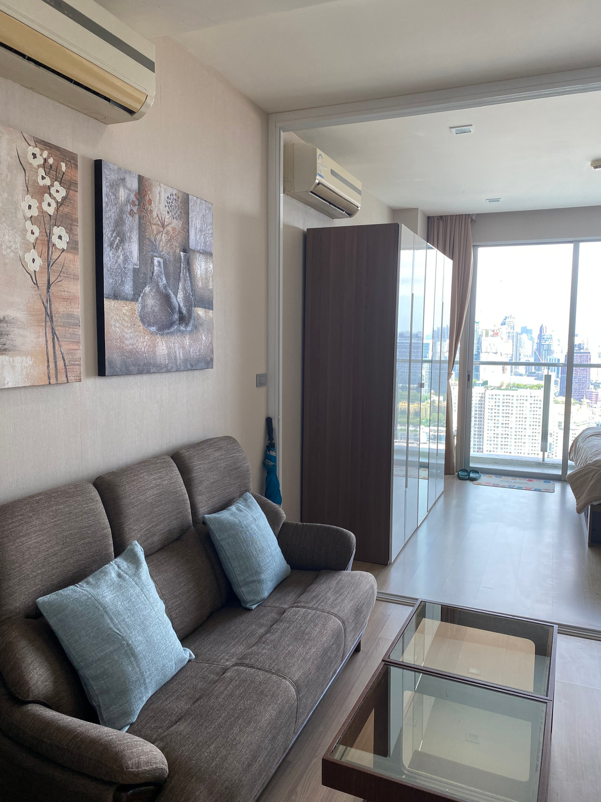 For RentCondoOnnut, Udomsuk : Skywalk Condo for rent, 1 bedroom, 39 sq m., fully furnished, 21,000 baht/mo.