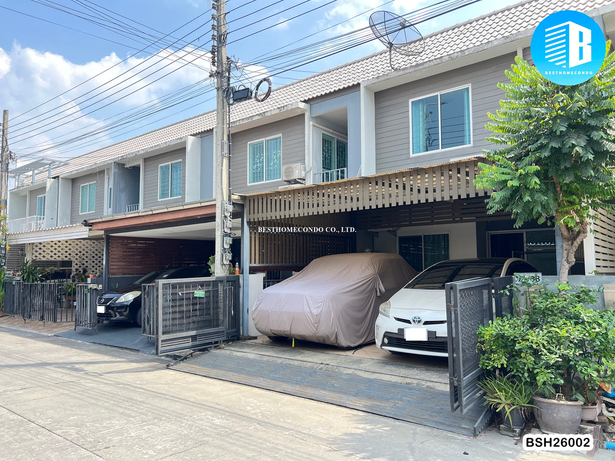 For SaleTownhomeBangna, Bearing, Lasalle : Townhome 20 sq m. 3 bedrooms, 2 bathrooms, The Color Bangna Km.10.