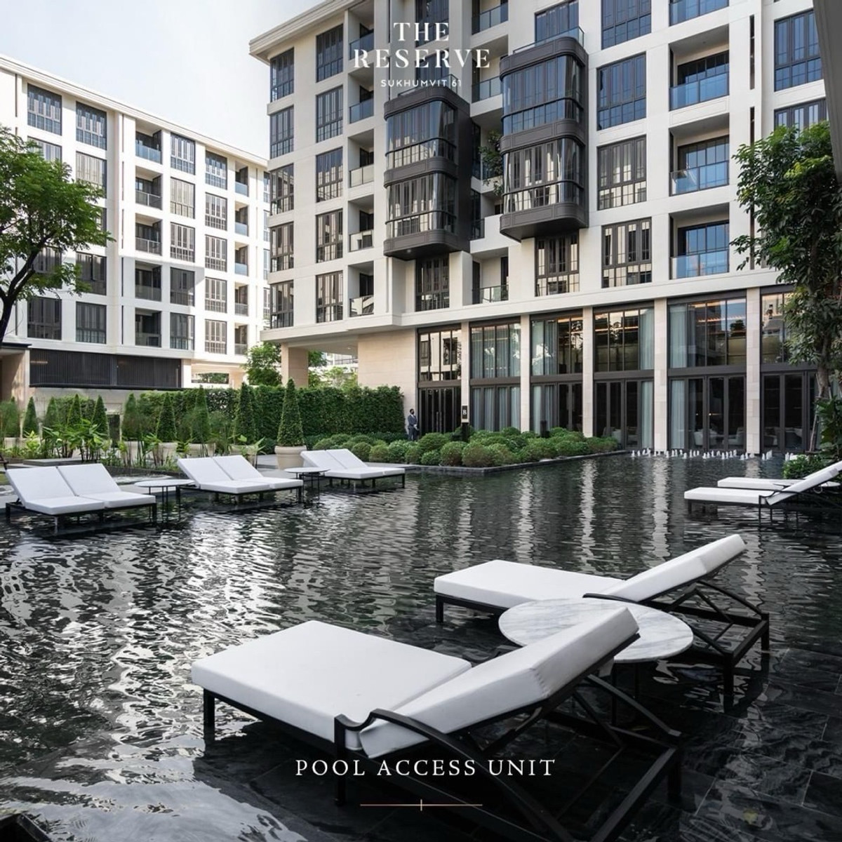 For RentCondoSukhumvit, Asoke, Thonglor : Available for rent!!✨ The Reserve Sukhumvit 61 – Luxury Condo for Rent ✨