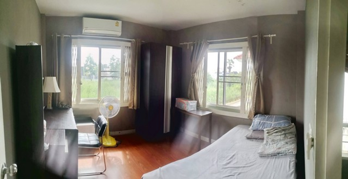 For RentHouseMin Buri, Romklao : HR3283 For rent/sale, single house, Perfect Park, connected to Krungthep Kreetha-Ramkhamhaeng, lots of food, near Motorway.