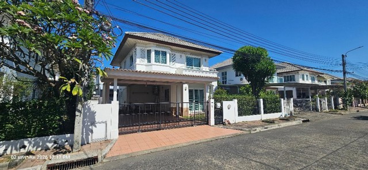 For RentHouseChaengwatana, Muangthong : HR3268 2-story detached house for rent, Chuan Chuen Village, Modus Chaengwattana, quiet atmosphere, near ISB and Muang Thong Thani. and near the expressway entrance and exit point