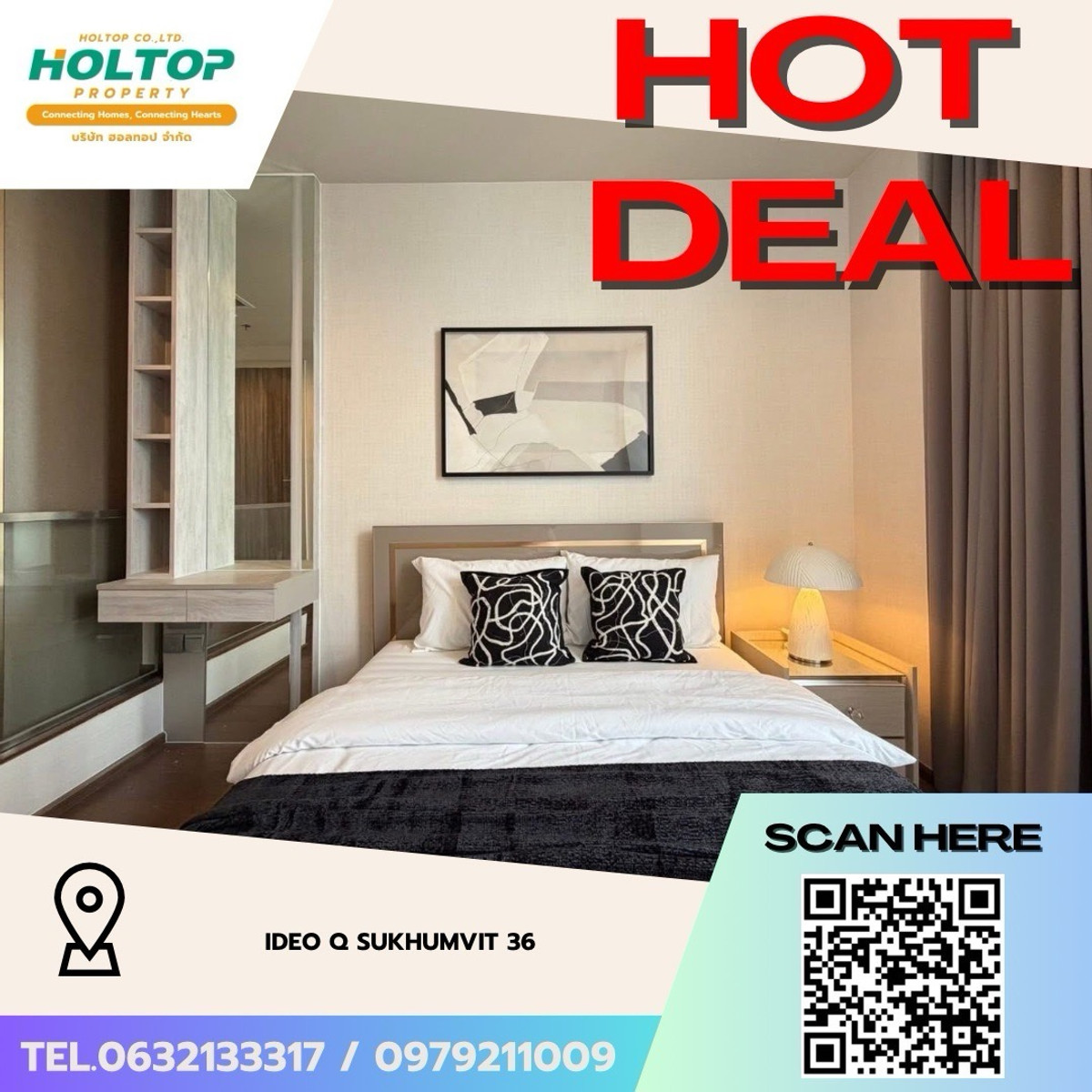 For RentCondoSukhumvit, Asoke, Thonglor : #Z4898💥 090369 🔥Condo for rent Ideo Q Sukhumvit 36