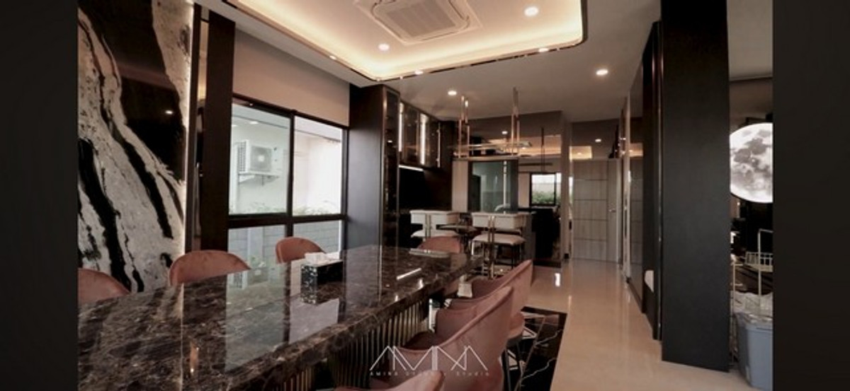 ให้เช่าบ้านพัฒนาการ ศรีนครินทร์ : HR3279ให้เช่าบ้านหรูหลังมุม The City พระราม 9 – กรุงเทพกรีฑา ตกแต่งสไตล์ Luxury Built-in ทั้งหลัง 