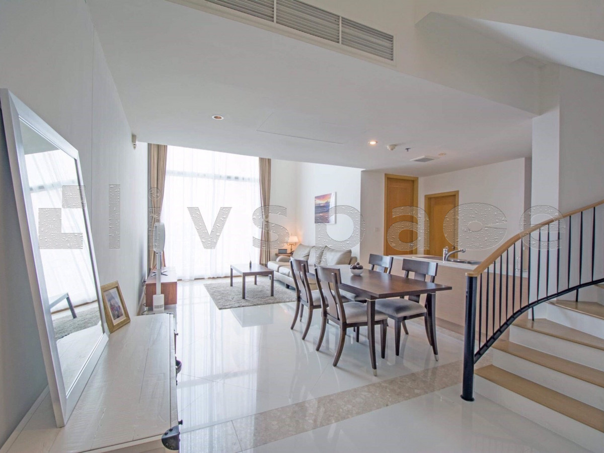 For RentCondoSathorn, Narathiwat : ▚ LH113ツ For Rent: The Empire Place 2BR Duplex 107.63sqm. 60K🏙️✨ Rare Duplex Layout, High Ceiling, Beautifully Furnished, Price Negotiable for Serious Tenants!