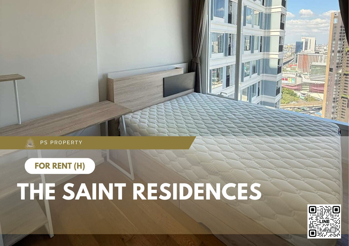 For RentCondoLadprao, Central Ladprao : For Rent ✨ The Saint Residences ✨ Fully furnished with appliances, near BTS Ha Yaek Ladprao.