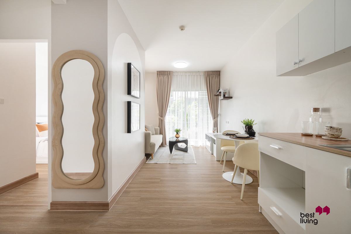 For SaleCondoOnnut, Udomsuk : A Space Sukhumvit 77, beautiful room, 3rd floor, wide balcony, comfortable.