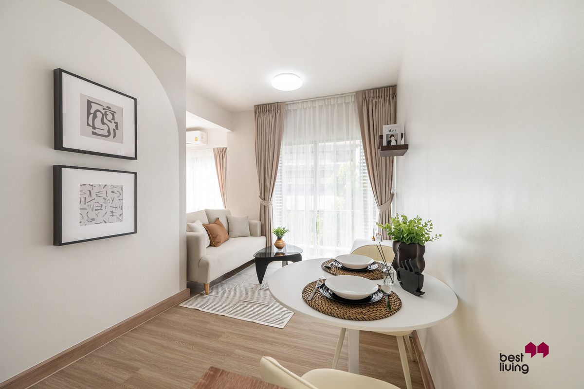 For SaleCondoOnnut, Udomsuk : A Space Sukhumvit 77, beautiful room, 3rd floor, wide balcony, comfortable.