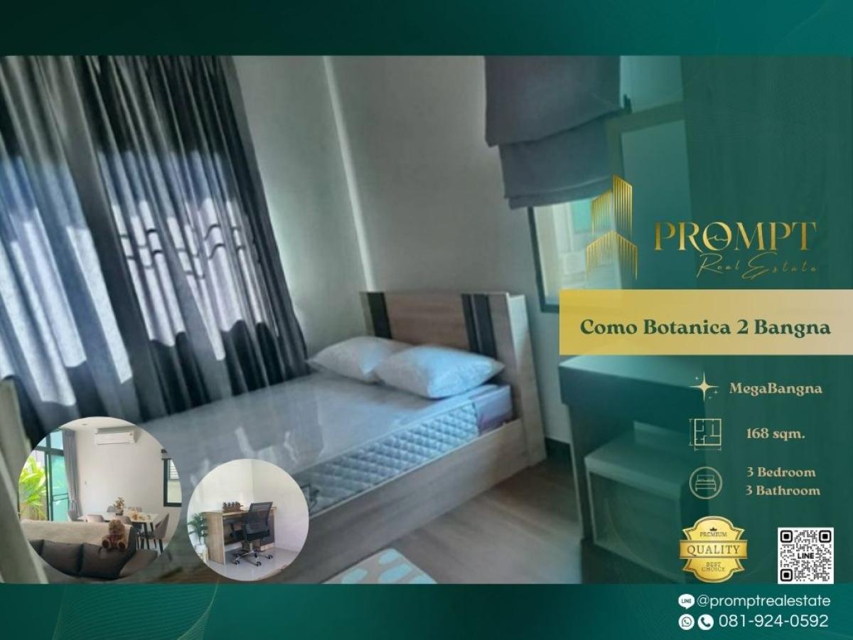 For RentHouseSamut Prakan,Samrong : CD03776 - Como Botanica 2 Bangna :  โคโม่ โบทานิก้า 2 บางนา : Como Botanica 2 Bangna :  โคโม่ โบทานิก้า 2 บางนา - #MegaBangna #InternationalSchool (SISB / TCIS / Concordian) #SuvarnabhumiAirport