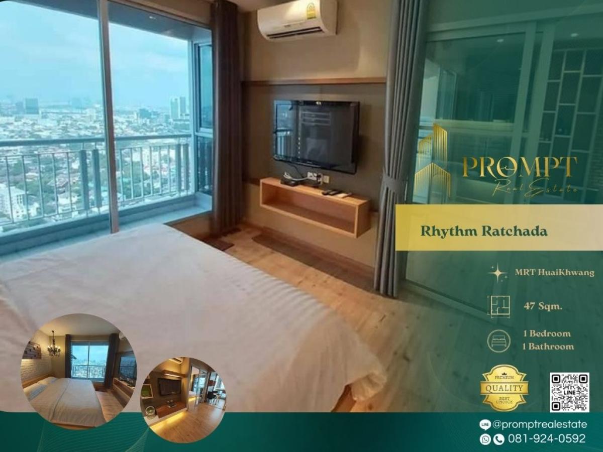 For RentCondoRatchadapisek, Huaikwang, Suttisan : QR04126 - Rhythm Ratchada    :  ริทึ่ม รัชดา : Rhythm Ratchada    :  ริทึ่ม รัชดา -