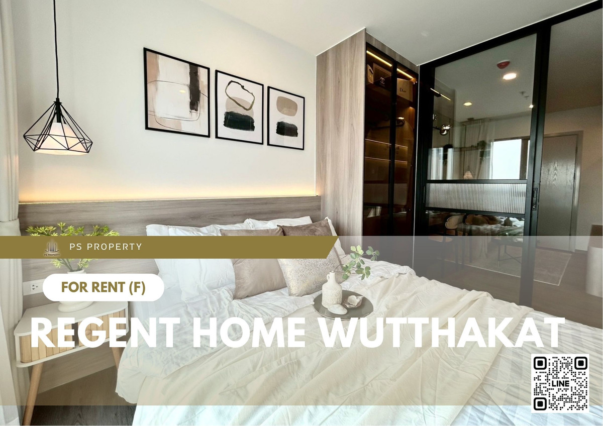 For RentCondoThaphra, Talat Phlu, Wutthakat : For rent 📍 Regent Home Wutthakat 📍 Fully furnished with appliances. Near BTS Wutthakat.