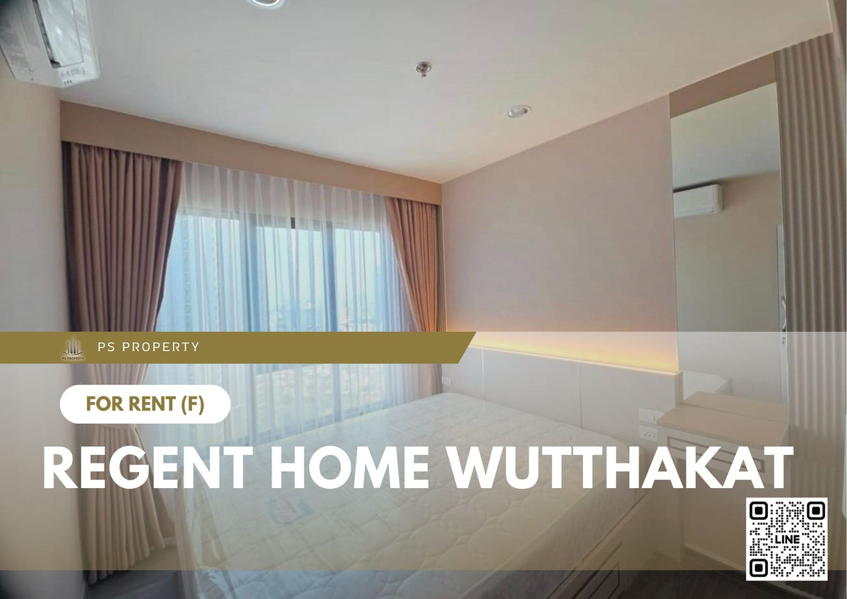 For RentCondoThaphra, Talat Phlu, Wutthakat : For Rent ✨ Regent Home Wutthakat ✨ Fully furnished and equipped with appliances, near BTS Wutthakat.