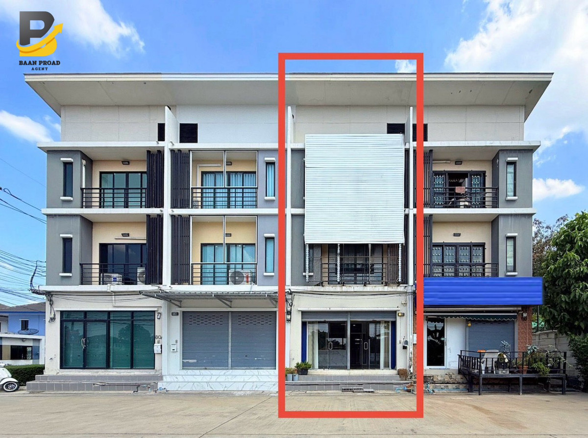 อาคารพาณิชย์ปทุมธานี รังสิต ธรรมศาสตร์ : ขาย/ให้เช่าอาคารพาณิชย์ 3 ชั้น “ดีไลท์ วงแหวน-วัชรพล” ลำลูกกา คลอง3 ต.ลาดสวาย อ.ลำลูกกา จ.ปทุมธานี