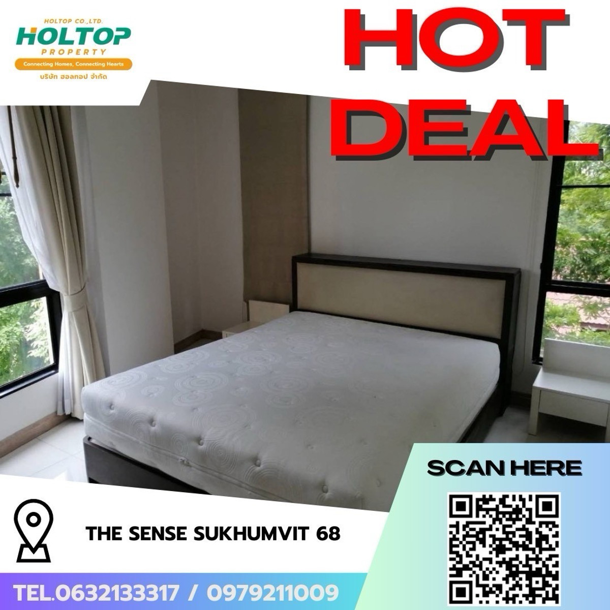 For RentCondoOnnut, Udomsuk : #R9599 🎉 100369 Condo for Rent: The Sense Sukhumvit 68