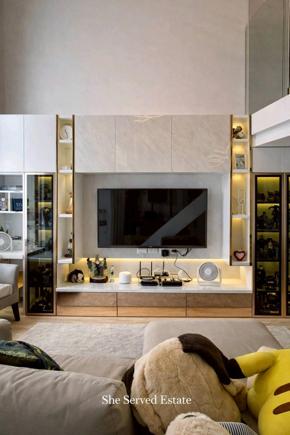 For RentCondoRama9, Petchburi, RCA : For Rent ◈ IDEO New Rama 9 • Stylish Duplex with High Floor City & Canal View ◈ Rental Price: 26,500 THB / Month