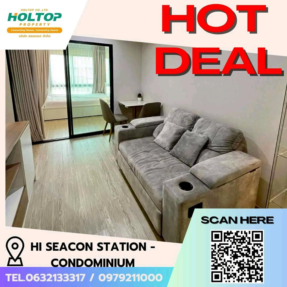 For RentCondoPattanakan, Srinakarin : #E092 🎉100369 Condo for Rent: HI SEACON STATION - Condominium