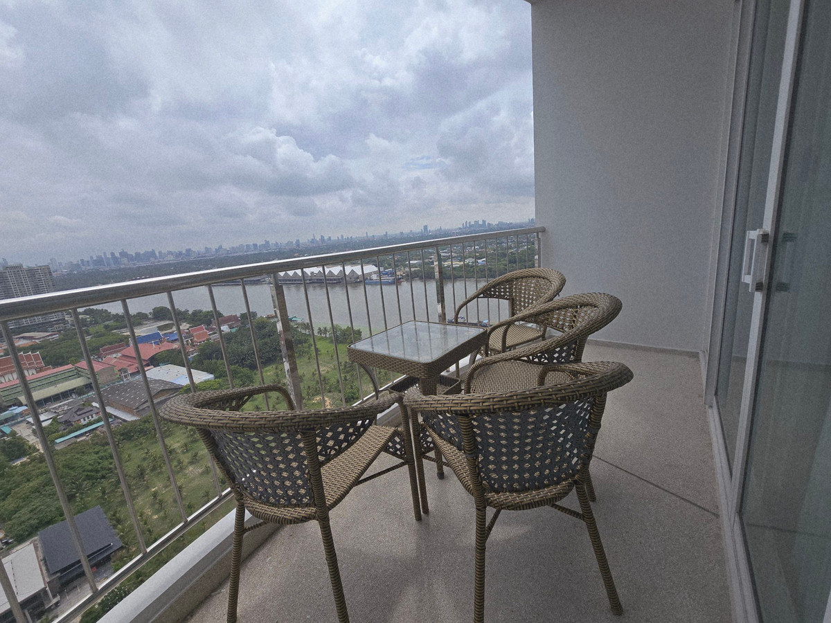 For RentCondoRama3 (Riverside),Satupadit : Condo for rent, Supalai Riva Grand Rama 3, 28th floor, size 99.78 sq m., 2 bedrooms, ready to move in immediately.