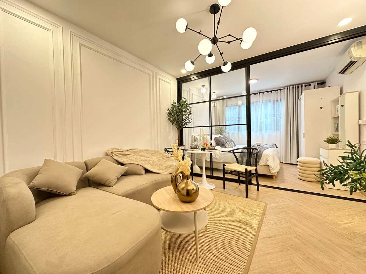 ขายคอนโดนวมินทร์ รามอินทรา : 🟢น็อต อยู่สบาย พร้อมดูแล / วิวสวน วิวสระ / คอนโด Renovate ใหม่สวยๆได้ไปตามภาพ /🟢 ขายคอนโด ดี คอนโด รามอินทรา ใกล้ รถไฟฟ้า มัยลาภ 4xx m