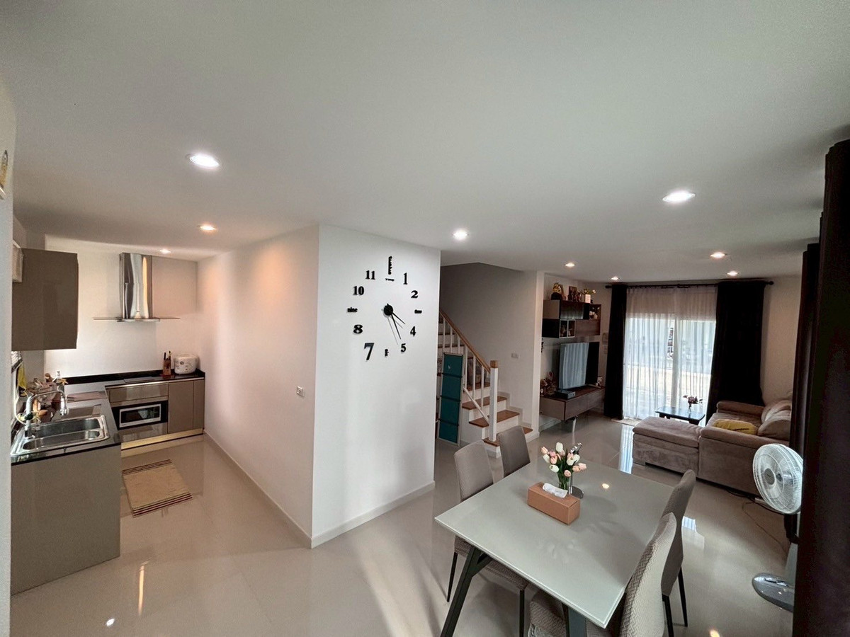 ขายนนทบุรี บางใหญ่ บางบัวทอง : บ้านแฝด ชวนชื่น พาร์ค กาญจนา - บางใหญ่ / 3 ห้องนอน (ขาย), Semi - detached house Chuan Chuen Park Kanchana - Bangyai / 3 Bedrooms (FOR SALE) AOM092