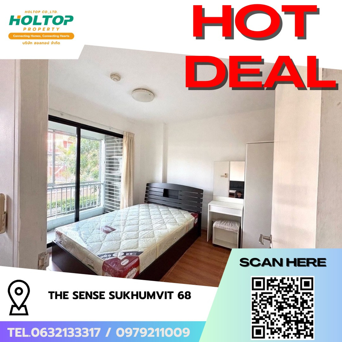 For RentCondoOnnut, Udomsuk : #R9595 🎉 100369 Condo for rent: The Sense Sukhumvit 68 (Previous code: S4687)