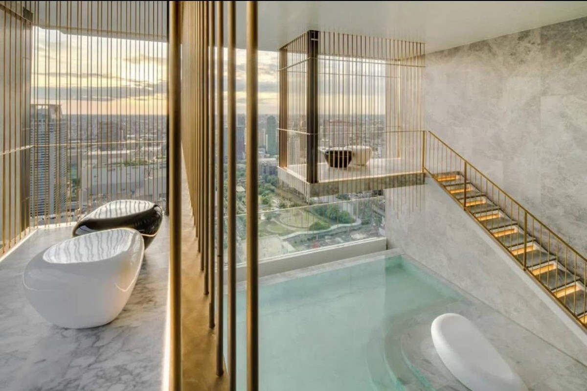 For RentCondoWitthayu, Chidlom, Langsuan, Ploenchit : 🌇🎊 luxury Condo 28 Chidlom for rent luxury in the heart of the city 1 bedroom - BTS Chidlom