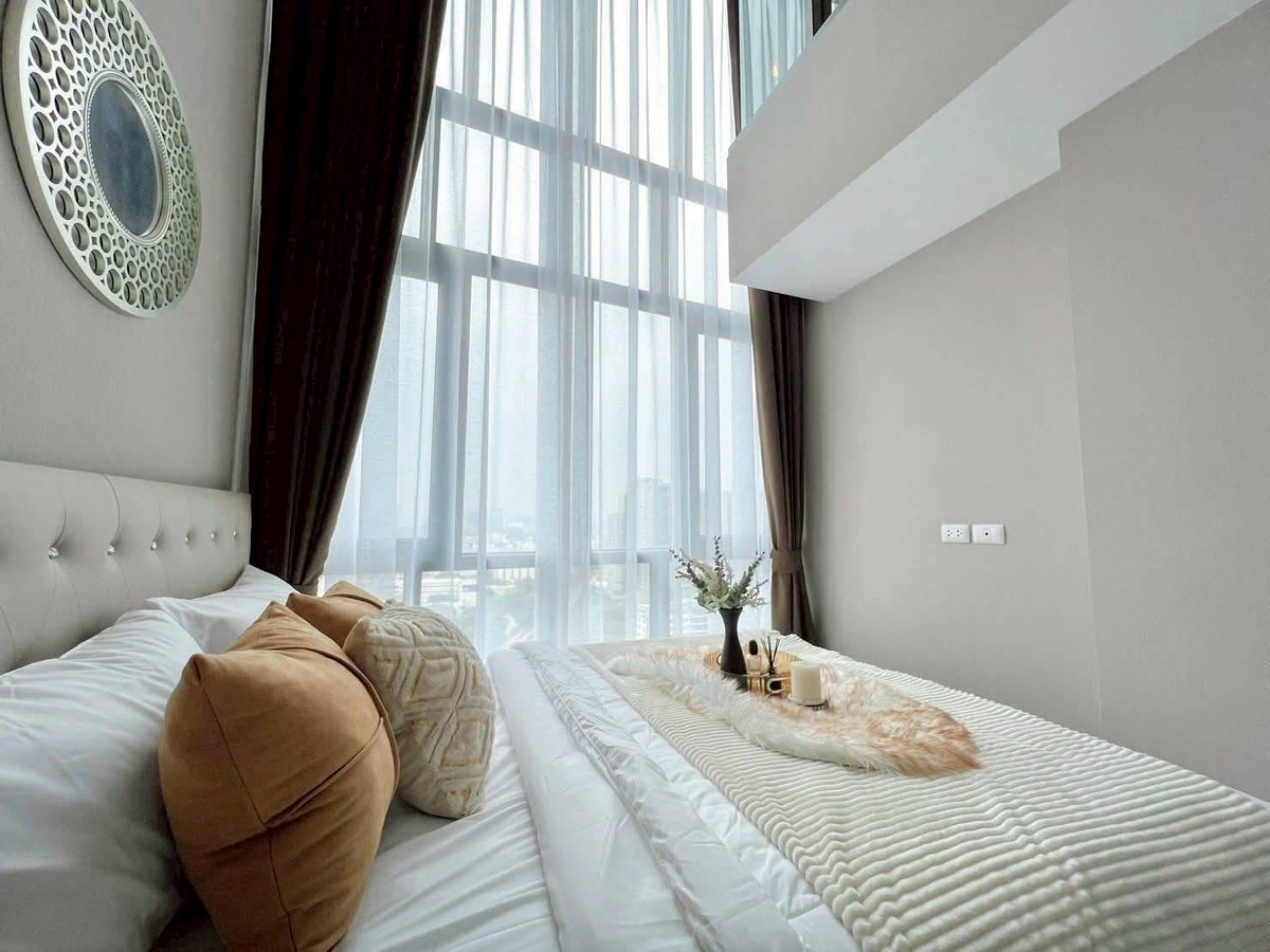 For RentCondoBang Sue, Wong Sawang, Tao Pun : The view is stunningly beautiful on the cover! For rent: Metro Sky Prachachuen, 2 bedrooms, private corner room.