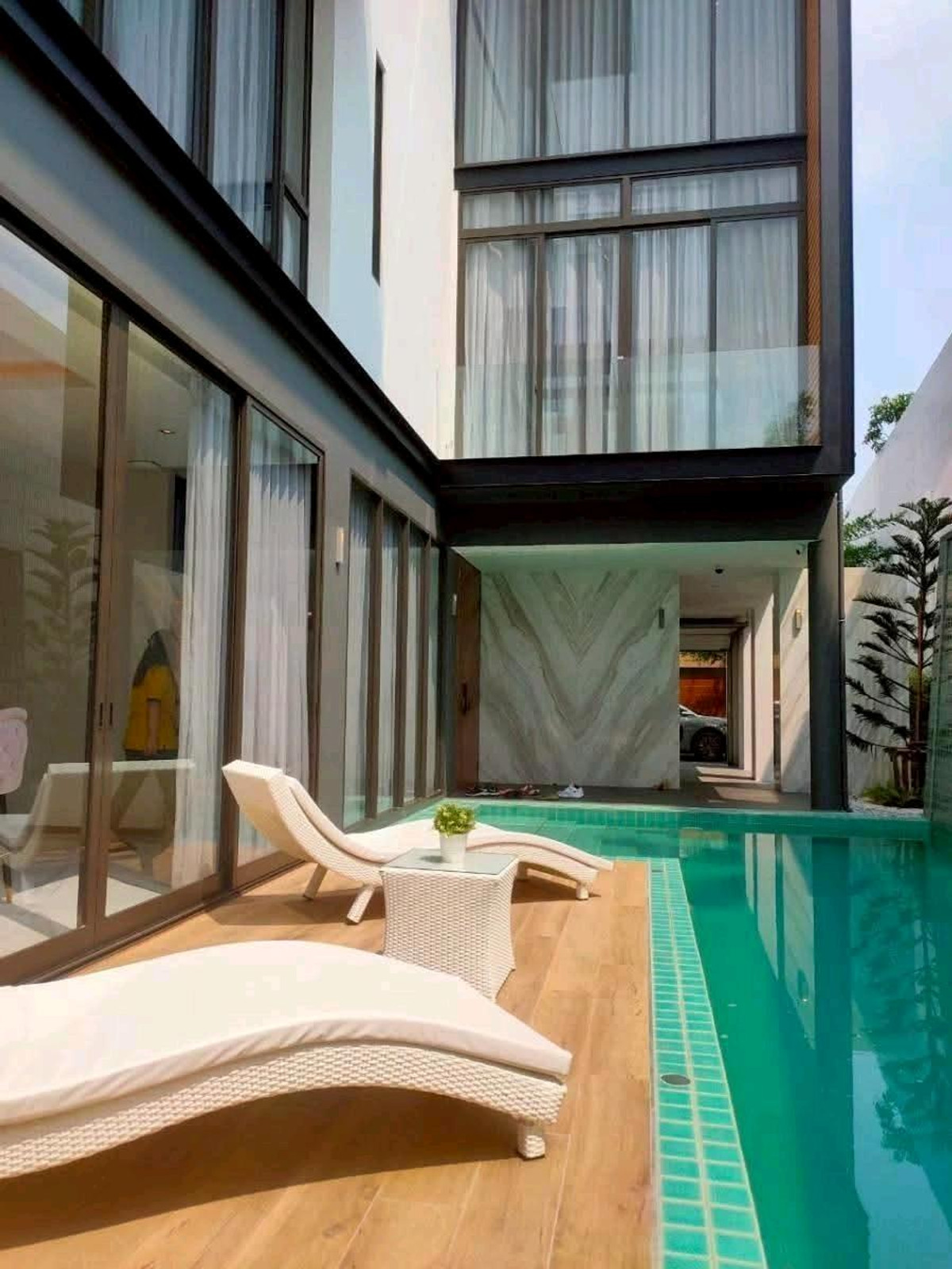 For RentHouseKaset Nawamin,Ladplakao : For rent: The Primary V 🌊 Pool villa, private swimming pool.