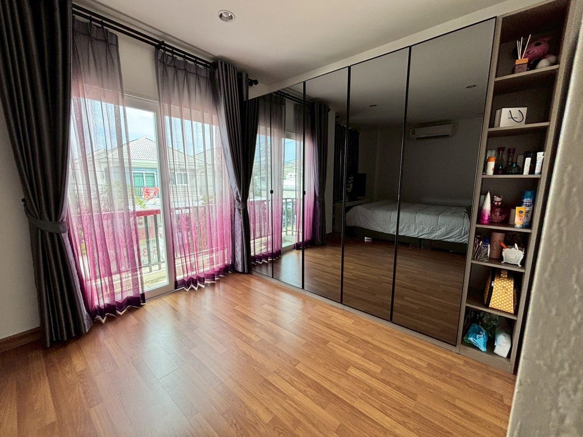 ขายนนทบุรี บางใหญ่ บางบัวทอง : บ้านแฝด ชวนชื่น พาร์ค กาญจนา - บางใหญ่ / 3 ห้องนอน (ขาย), Semi - detached house Chuan Chuen Park Kanchana - Bangyai / 3 Bedrooms (FOR SALE) AOM092