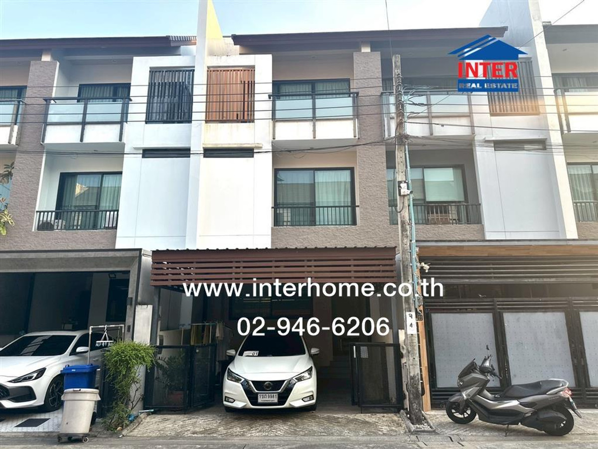 For SaleTownhomeChokchai 4, Ladprao 71, Ladprao 48, : Townhome, 3 floors, 21.3 sq m, Private Nirvana Life Village, Lat Phrao 71, Soi Lat Phrao 71. Soi Nakniwat 48, Intersection 14, Lat Phrao Road, Ramindra Expressway Road, Lat Phrao District, Bangkok