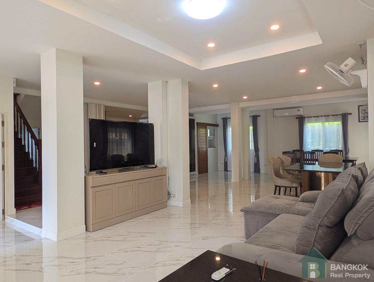 ให้เช่าบ้านมีนบุรี-ร่มเกล้า : เพอร์เฟ็กต์เพลส รามคำแหง 164 | บ้านเดี่ยว 4 ห้องนอน ปรับปรุงใหม่ พร้อมสวน