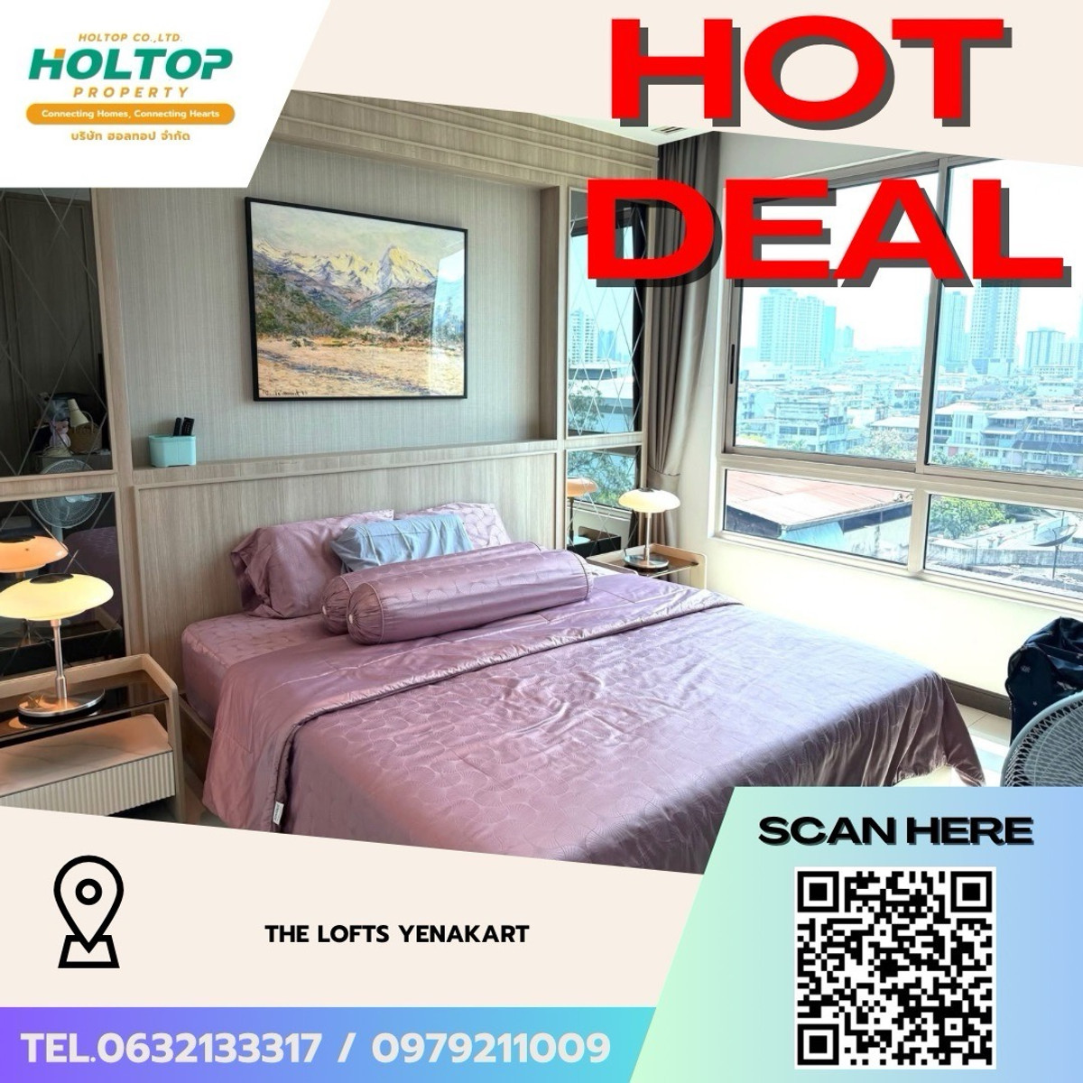 ให้เช่าคอนโดสาทร นราธิวาส : #Z4927💥 100369🔥ให้เช่าคอนโด The Lofts Yenakart 
