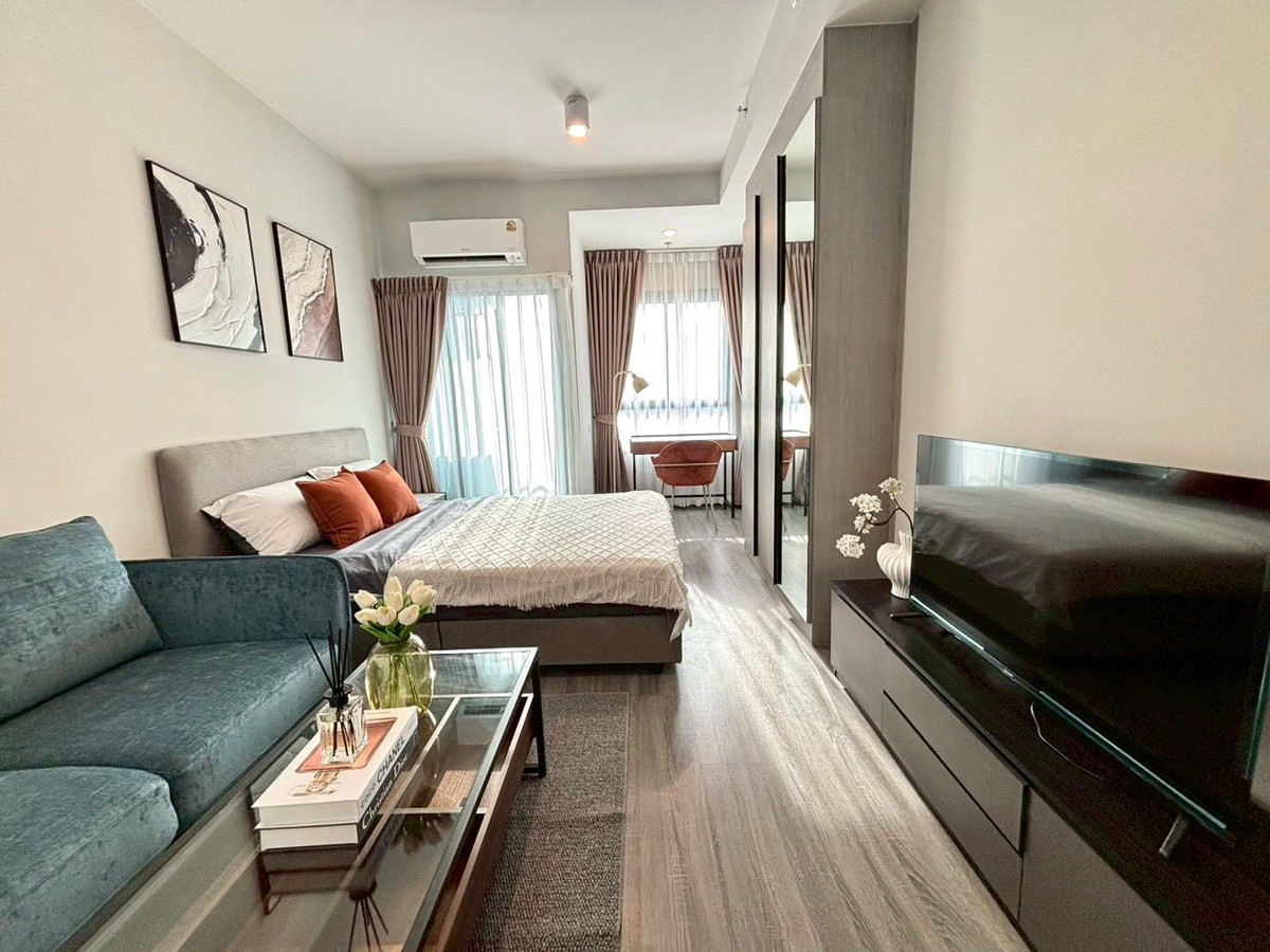 For RentCondoSeri Thai, Ramkhamhaeng Nida : For Rent IDEO Ramkhamhaeng Lamsali 1 Bedroom, 24 sq.m. Near MRT Yaek Lam Sali