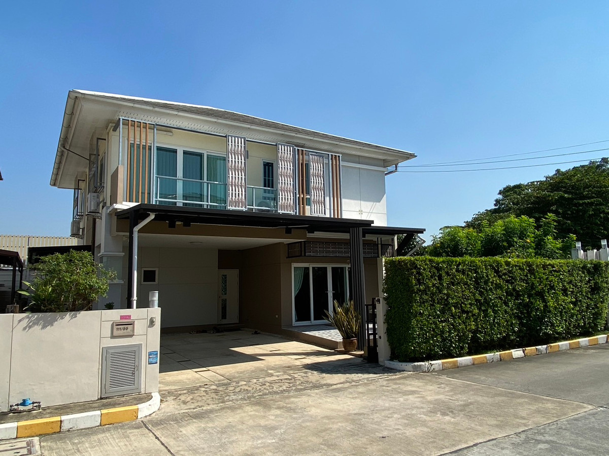 For SaleHouseSamut Prakan,Samrong : Single detached house for sale, corner house, Lenio Sukhumvit-Erawan, near BTS Naval Academy.