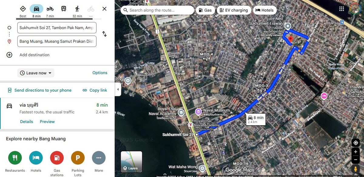 ขายบ้านสมุทรปราการ สำโรง : ขายบ้านเดี่ยว หลังมุม เลอนิโอ สุขุมวิท–เอราวัณ ใกล้ BTS โรงเรียนนายเรือ