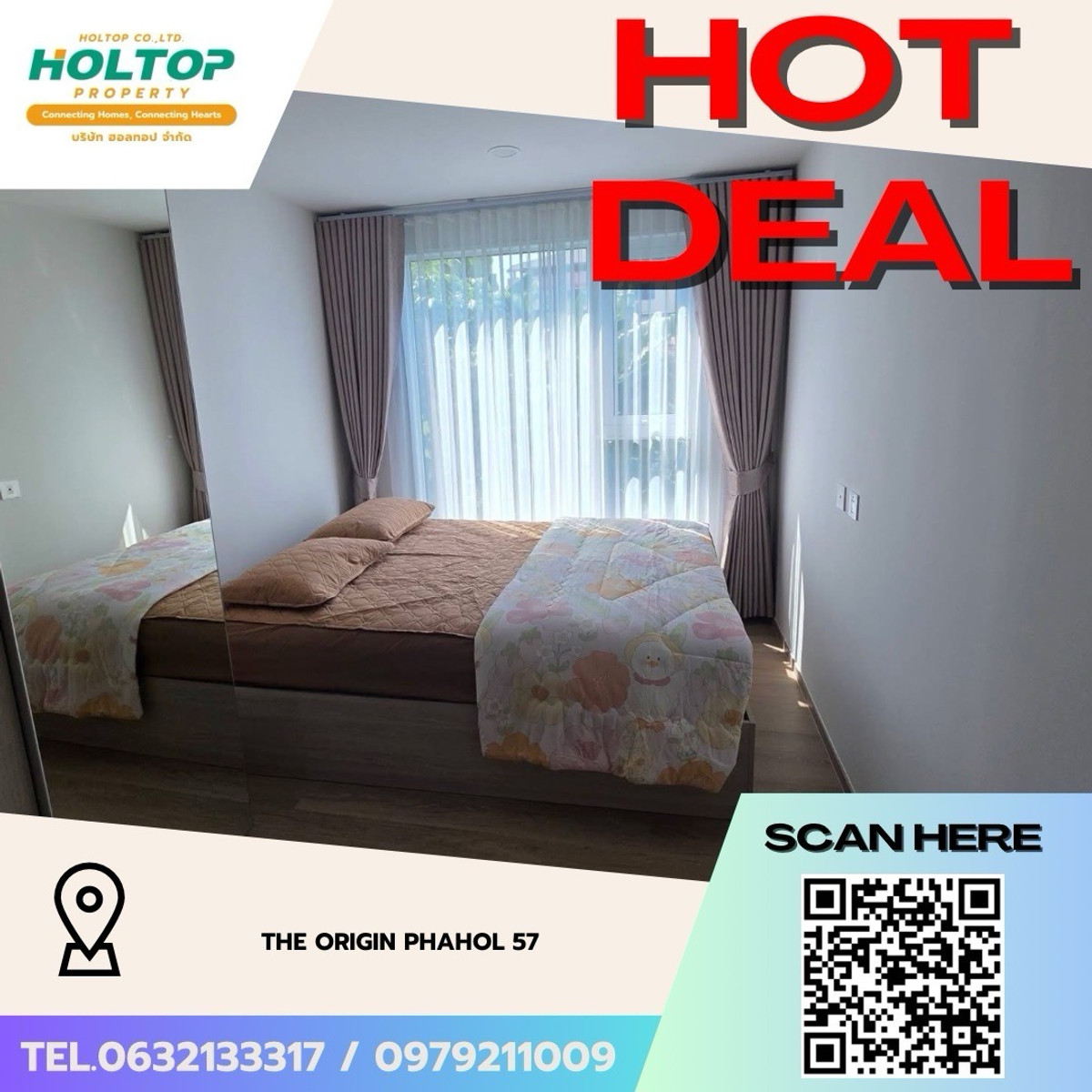 For RentCondoKasetsart, Ratchayothin : #Z4921💥 100369 🔥Condo for rent The Origin Phahol 57