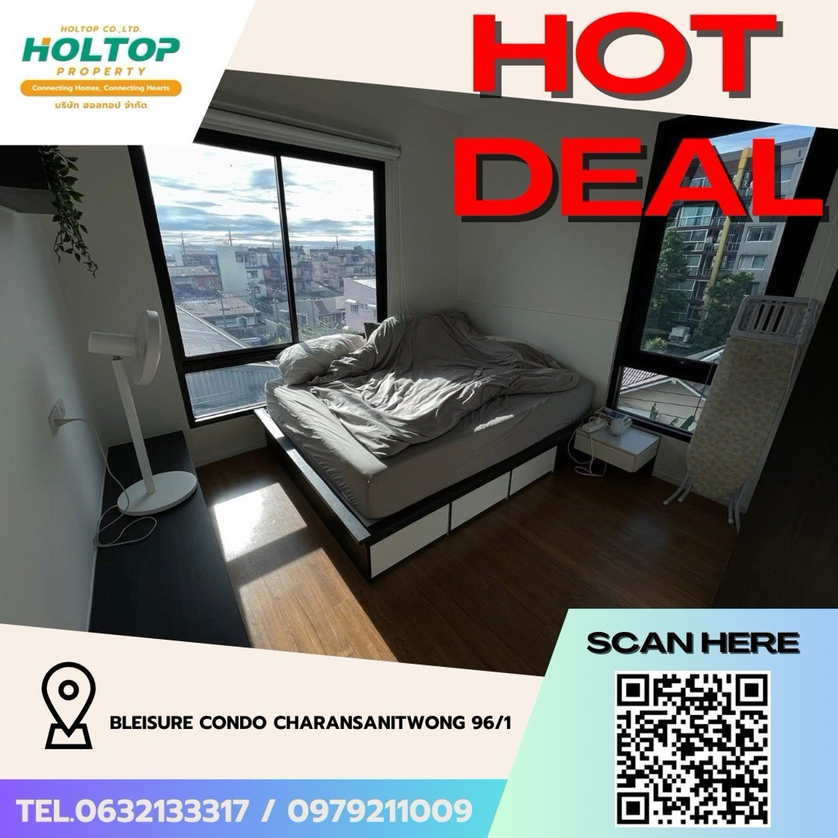 For RentCondoPinklao, Charansanitwong : #Z4917💥 100369 🔥Condo for rent Bleisure Condo Charansanitwong 96/1
